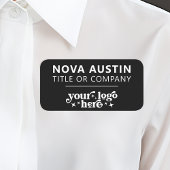 会社のロパーソナライズされたゴを使用した従業員の磁気 名札