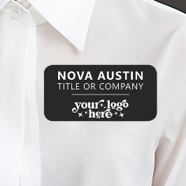 会社のロパーソナライズされたゴを使用した従業員の磁気 名札