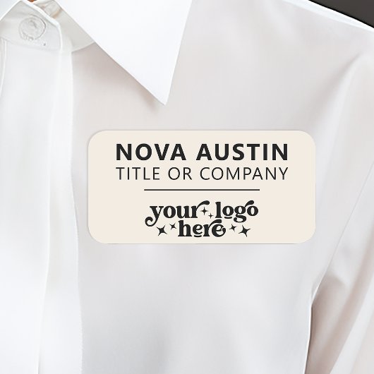 会社のロパーソナライズされたゴを使用した従業員の磁気 名札