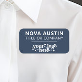 会社のロパーソナライズされたゴを使用した従業員の磁気 名札