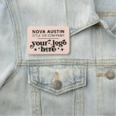 会社のロパーソナライズされたゴ従業員が大きい場合 名札 (インサイチュ)