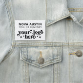 会社のロパーソナライズされたゴ従業員が大きい場合 名札 (インサイチュ)