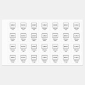 会社のロモダンシンプルゴファッションのアパレルを追加する ラベル (シート)