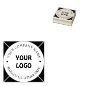 会社の丸型スタンプを作成する ラバースタンプ (押印)