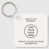 会社の企業のプロフェッショナルロゴ キーホルダー (正面)