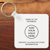 会社の企業のプロフェッショナルロゴ キーホルダー (正面)