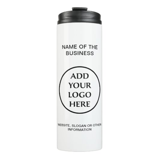 会社の企業のプロフェッショナルロゴ タンブラー (正面)