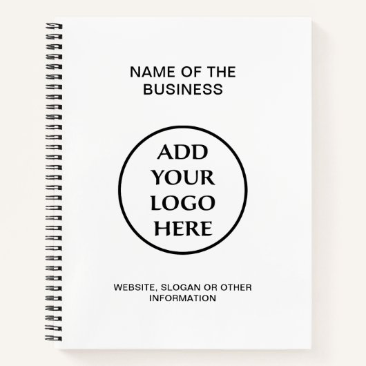 会社の企業のプロフェッショナルロゴ ノートブック (正面)