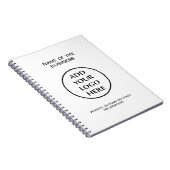 会社の企業のプロフェッショナルロゴ ノートブック (右側)