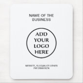 会社の企業のプロフェッショナルロゴ マウスパッド (正面)