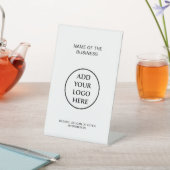 会社の企業のプロフェッショナルロゴ 台座サイン (インサイチュ)