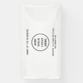 会社の企業のプロフェッショナルロゴ 横断幕 (縦)