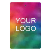 会社の企業のロゴのテキストの追加 ミニクリップボード (裏面)