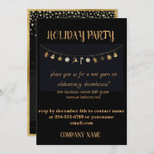 会社の休日お祝い招待状 招待状 (正面/裏面)