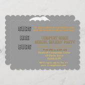 会社の休日のパーティの招待 招待状 (正面/裏面)