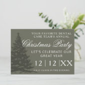 会社の休日イベント企業のクリスマスパーティー 案内状 (スタンド正面)