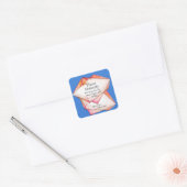 会社の個人情報のためのCrystal Gemフレーム スクエアシール (封筒)