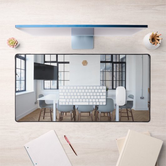 会社の写真カスタムを追加する デスクマット (オフィス1)