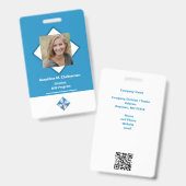 会社の写真IDバッジ バッジ (正面＆裏面)