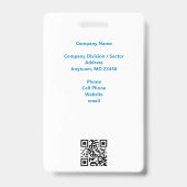 会社の写真IDバッジ バッジ (裏面)