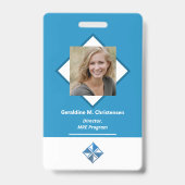 会社の写真IDバッジ バッジ (正面)