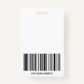 会社の写真ID バッジ (裏面)