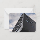 会社の写真lプロフェッショナルビジネスロゴ ノートカード (裏面)