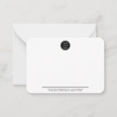 会社の写真lプロフェッショナルビジネスロゴ ノートカード (正面)