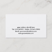 会社の名刺を塗ること 名刺 (裏面)