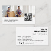 会社の名刺を移動するQRコード 名刺 (正面/裏面)