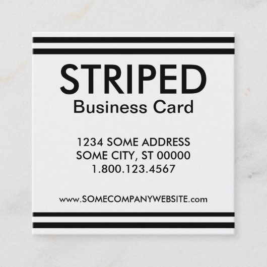 会社の名刺代 スクエア名刺 (正面)