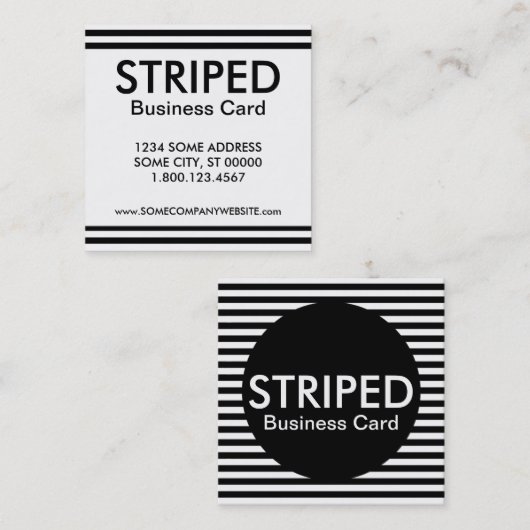 会社の名刺代 スクエア名刺 (正面/裏面)