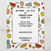 会社の夏のイベントチラシ チラシ (裏面)