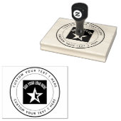 会社の大カスタム丸ロゴ ラバースタンプ (押印)