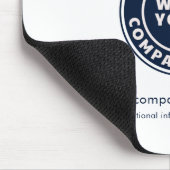 会社の従業員に対するビジネスロゴの追加 マウスパッド (コーナー)