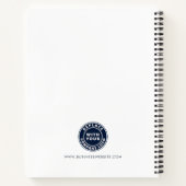 会社の従業員に対するロゴのプロモーション ノートブック (裏面)