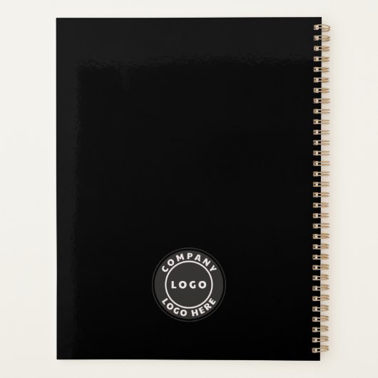 会社の従業員のビジネスロゴの追加アポイントメント プランナー手帳 (裏面)