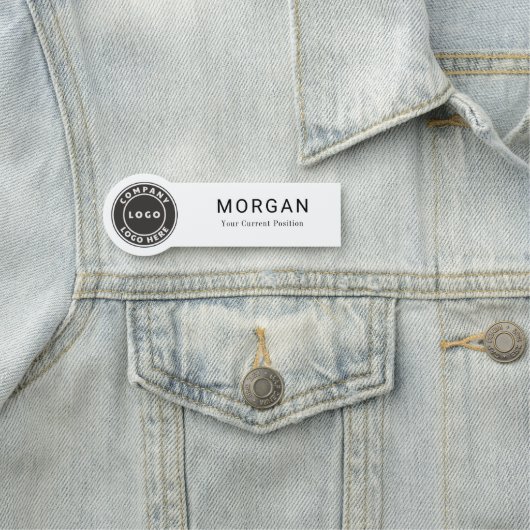 会社の従業員のビジネスロゴの追加 名札 (インサイチュ)