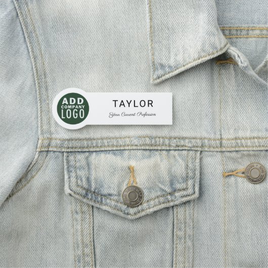 会社の従業員のビジネスロゴの追加 名札 (インサイチュ)