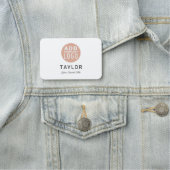 会社の従業員のロゴを追加カスタムする 名札 (インサイチュ)