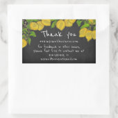 会社の情報感謝していを黒板レモン 長方形シール (バッグ)