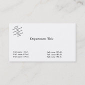 会社の数々のロゴに名刺を記入する 名刺 (裏面)