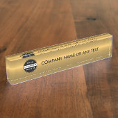 会社の机用ネームプレートTempate デスクネームプレート (側面)