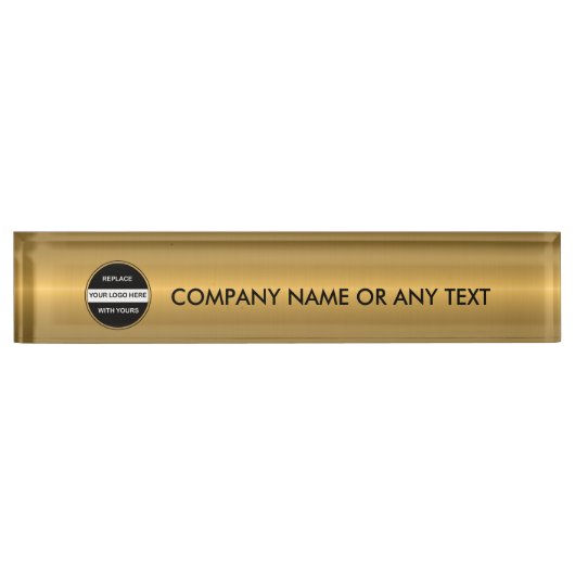 会社の机用ネームプレートTempate デスクネームプレート (正面)