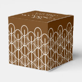 会社の茶色のサンプルギフトボックスを賛辞と共に フェイバーボックス (裏面サイド)