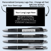 会社の詳細名を黒で追加 ボールペン