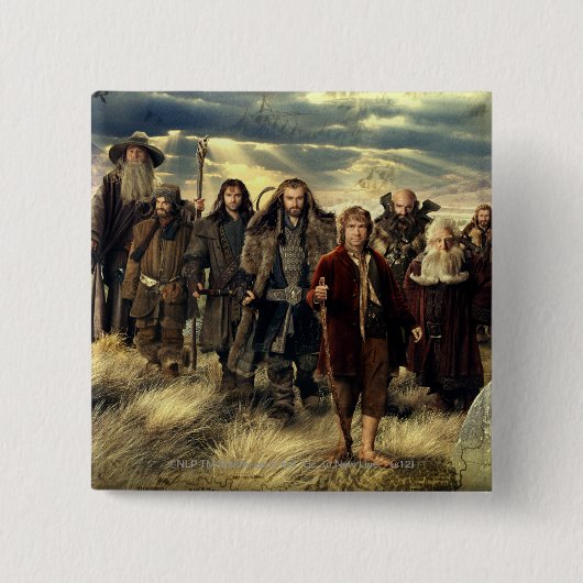 会社の額縁 缶バッジ (正面)