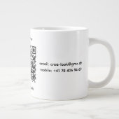 会社のQRコード特製マグカップ ジャンボコーヒーマグカップ (右)