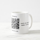 会社のQRコード マグカップ (正面右)