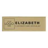 会社はロゴをここにブランド名タグバッジ 名札 (正面)